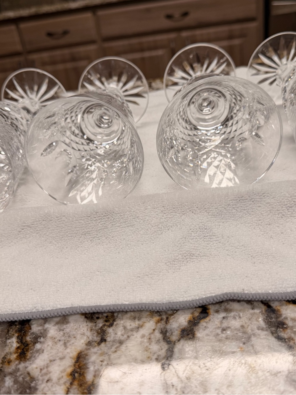 Waterford Vintage Crystal Wine Goblets Clear Crystal Stemware (Set of 4) - Picture 7 of 16